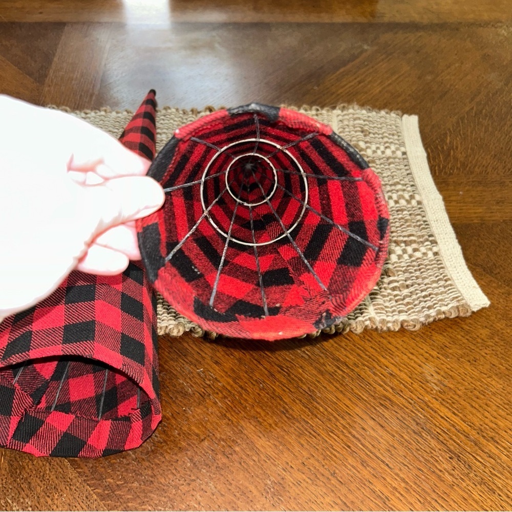 Buffalo Check Plaid Flannel Reindeer and Tree Set of 3 - Picture 3 of 7